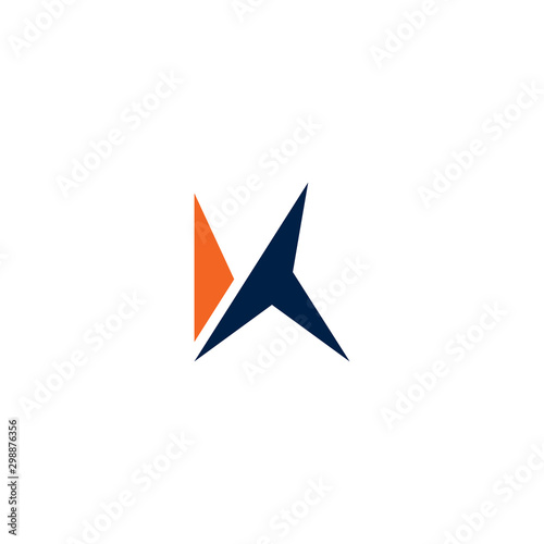 Free Download K letter initial icon logo design template - GFXLoad