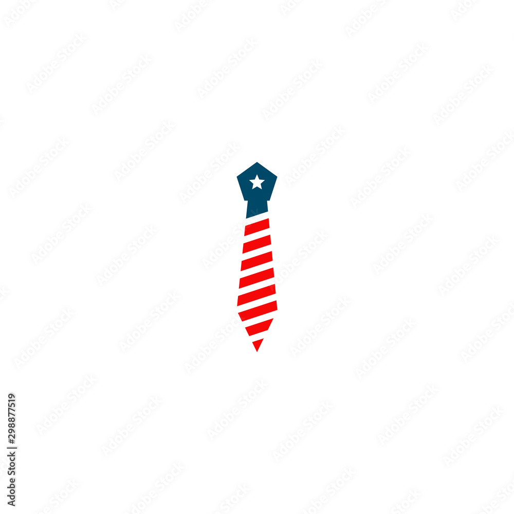 Obraz premium Tie logo icon design vector template