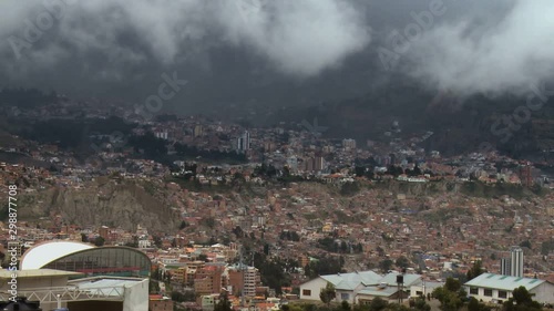 City cloud timelapse in La Paz, Bolivia