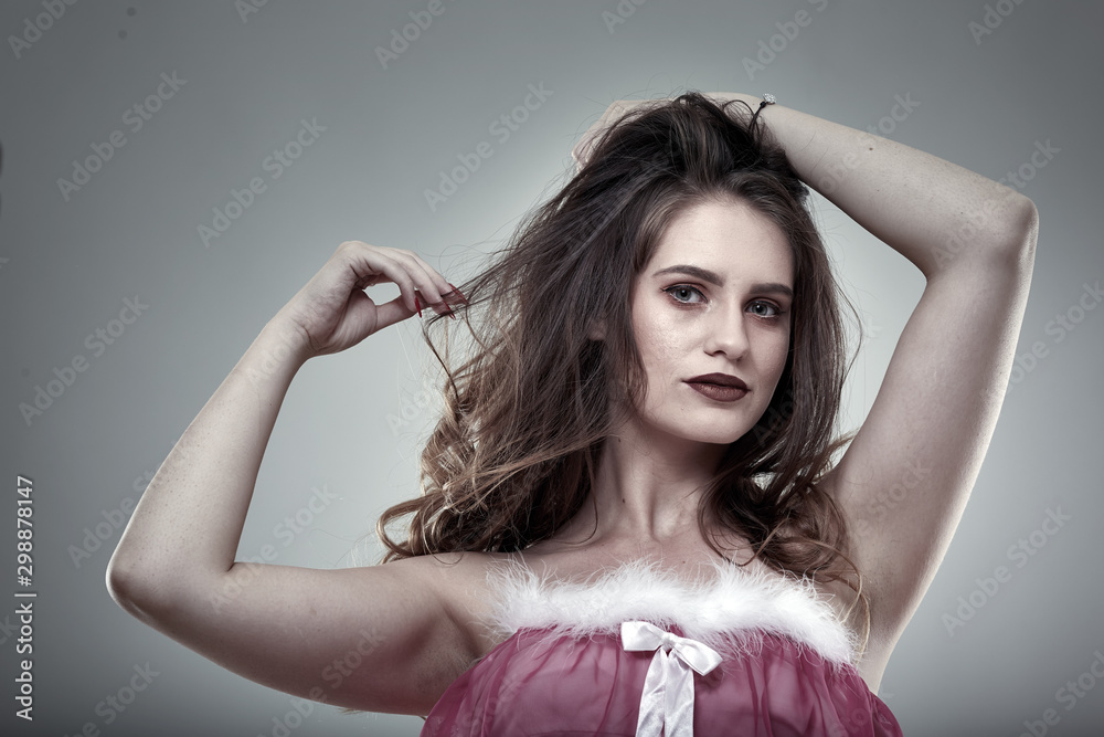Fototapeta premium Closeup of a beautiful lady