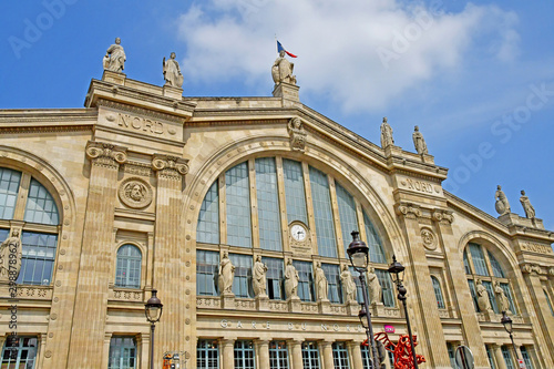 Paris; France - may 1 2019 : the Gare du Nord photo