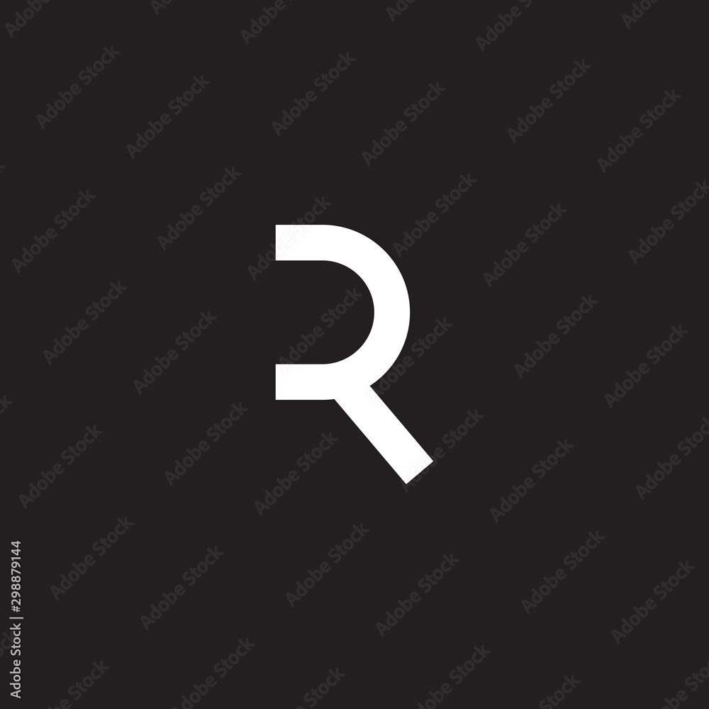 R letter initial icon logo design template R letter initial icon logo design template