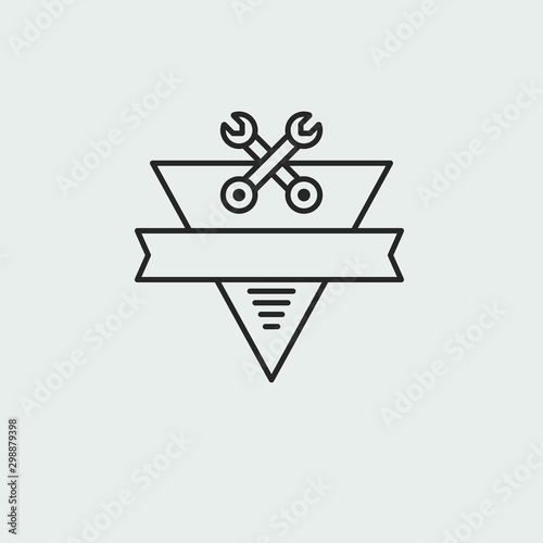 Auto mechanic service. Mechanic service logo set. Repair service auto mechanic logos. Car vintage vector logo set.  Vector illustration.