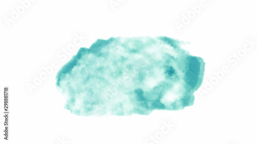 Blue watercolor background for your design, watercolor background concept, vector.