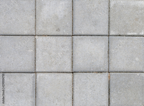 Design grey cement wall background, squre pattern cement floor background