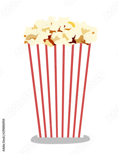 popcorn realistic vector illustration isolated