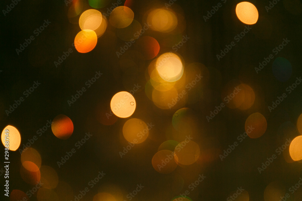  abstract lights in defocus. Background for Christmas advertising, Christmas conceptual background with beautiful blurry lights.