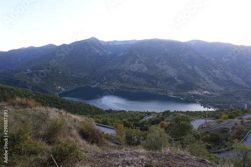 Scanno  Italy - 12 October 2019  The lake of the Abruzzo town