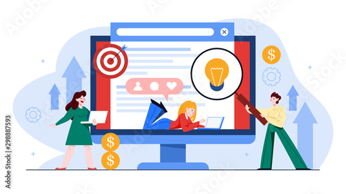 SEO concept. Idea of search engine optimization for website