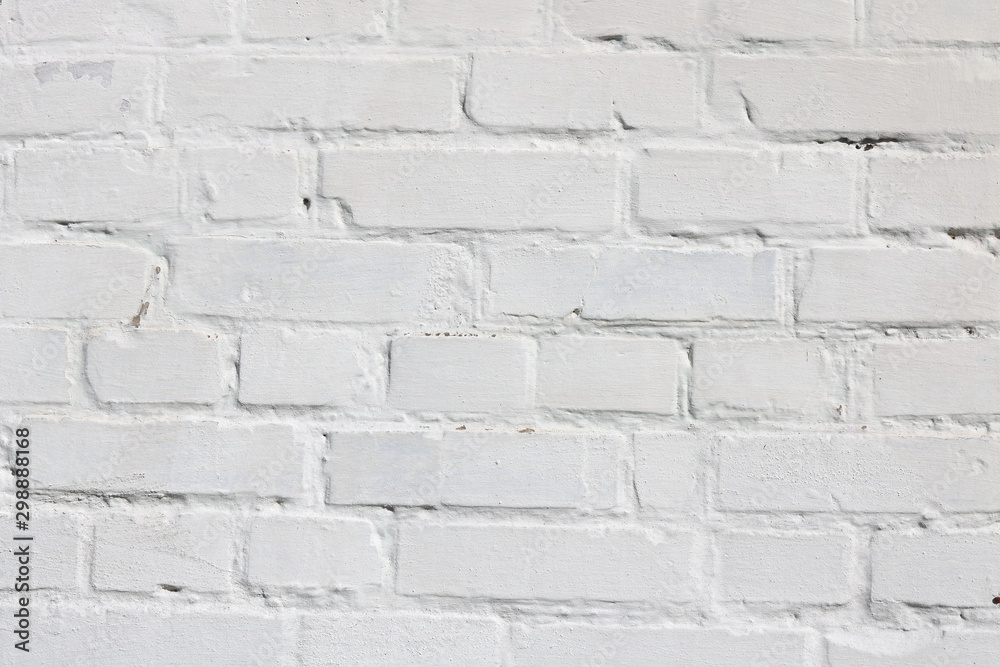 Obraz premium Beautiful white brick wall as abstract white background