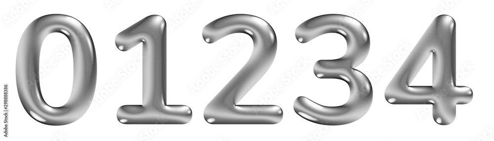 set of 3d numbers set of 3d numbers