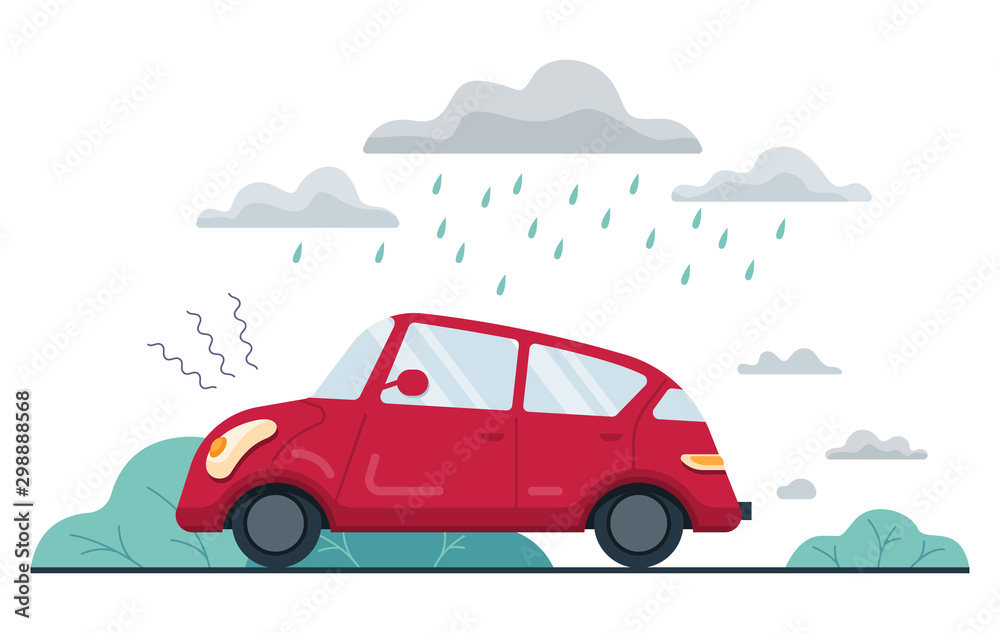 Vector illustration of acid rain. Toxic environmental. Vector illustration of acid rain. Toxic environmental.