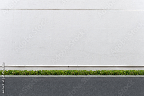 street wall background ,Industrial background, empty grunge urban street with warehouse brick wall