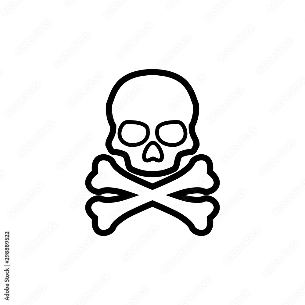 Skull icon trendy Skull icon trendy