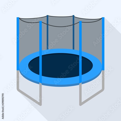 Canvas Print Protected trampoline icon