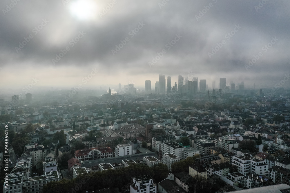 default A foggy day in Frankfurt am Main.