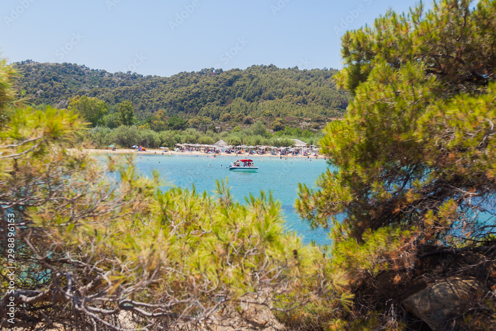 Fototapeta premium Summer nature landscape and beautiful seascape