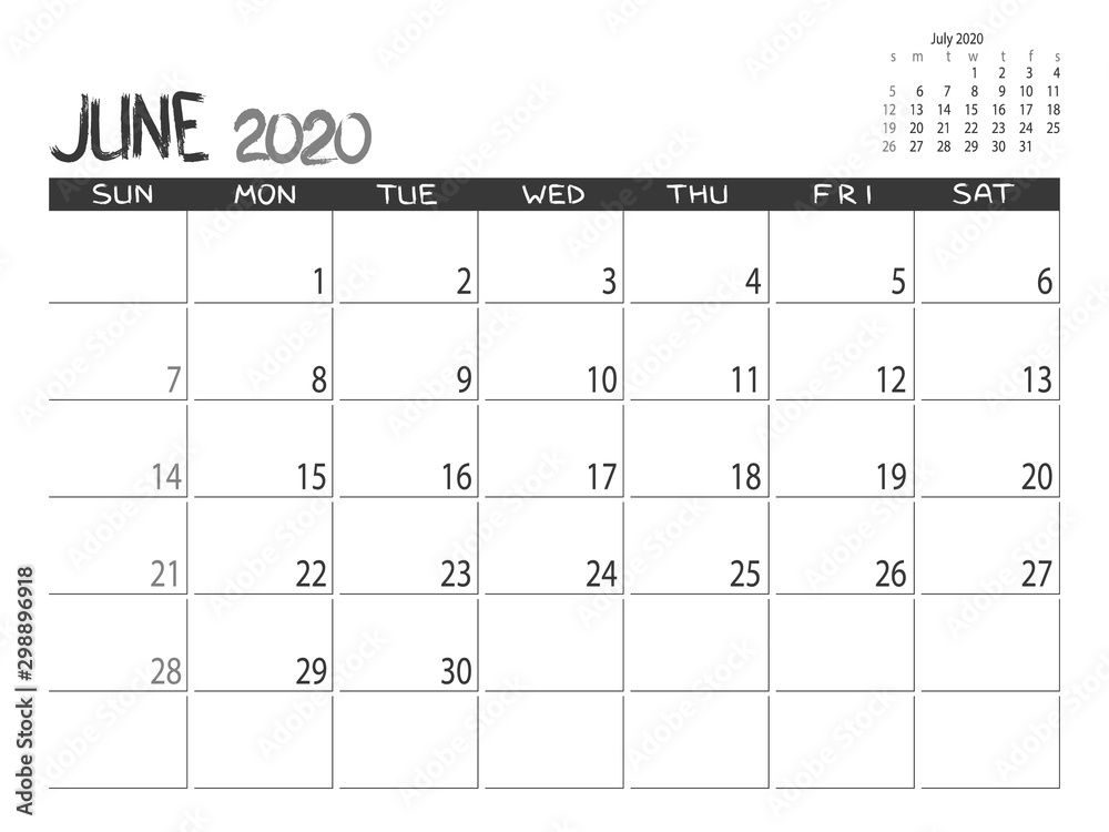 Calendar 2020 year. June 2020 planner. Desctop calendar design. Month planner. Grunge trendy background. Life or business planner. Place for notes. Printable template. Calendar 2020 year. June 2020 planner. Desctop calendar design. Month planner. Grunge trendy background. Life or business planner. Place for notes. Printable template.