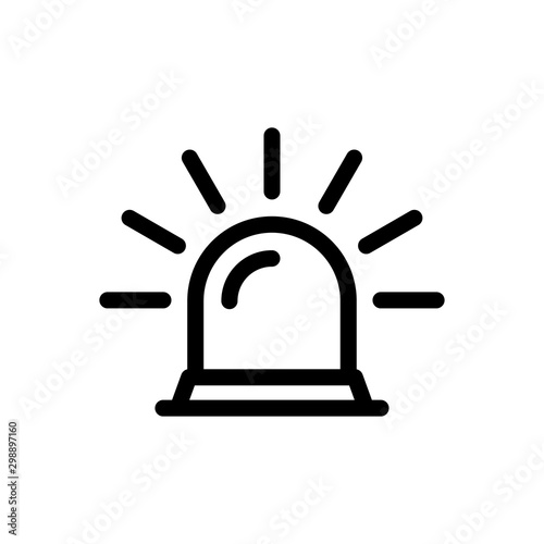 Siren medical alarm icon