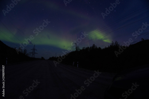 Northern lights in Russia