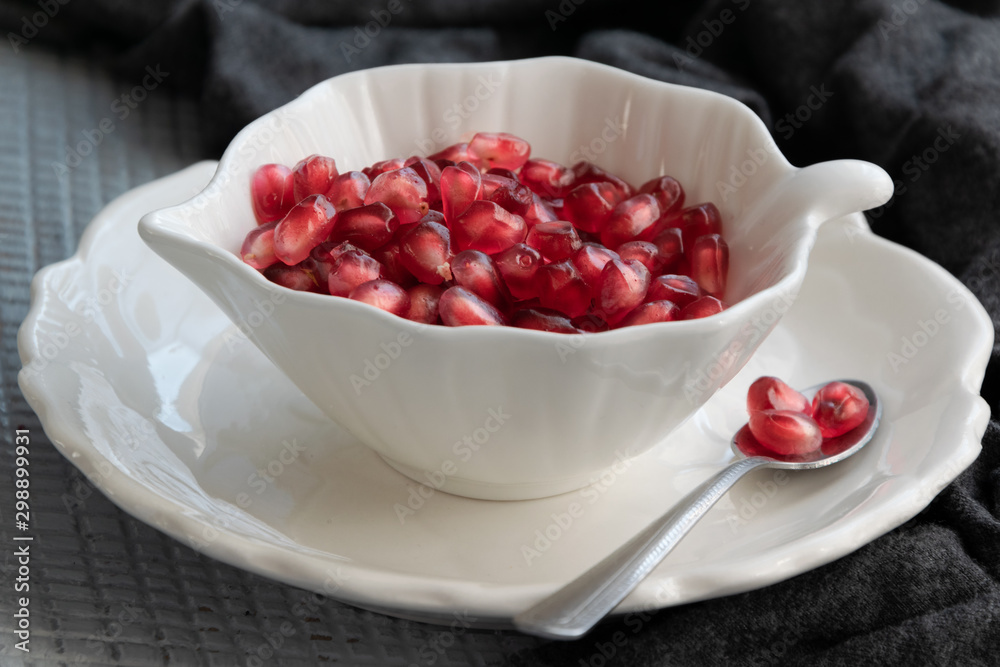 Pomegranate seeds. Raw organic antioxidant food Pomegranate seeds. Raw organic antioxidant food
