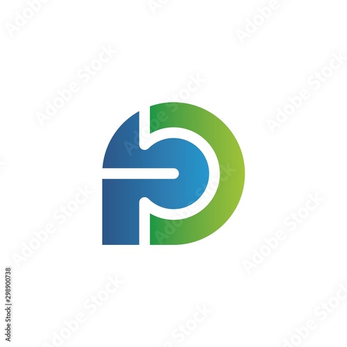 Fototapeta Naklejka Na Ścianę i Meble -  p abstract logo