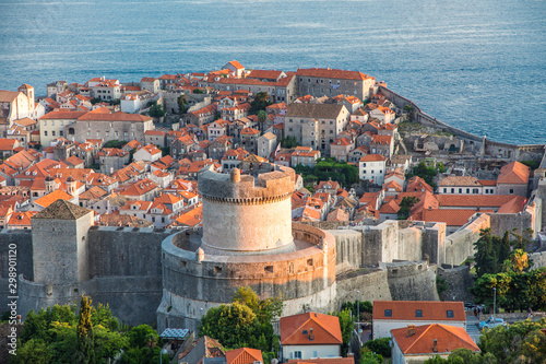 Dubrovnik, Croatia - July, 2019: Old city Dubrovnik in a beautiful summer day, Croatia