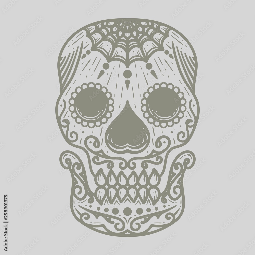 vector illustration of Calavera or sugar skull vector illustration of Calavera or sugar skull