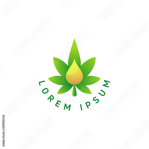 CBD Logo Icon With Business Card Vector Template, CBD Cannabidiol Cannabis Hemp Marijuana Medical Pharmaceutical Industry And Business Medical.