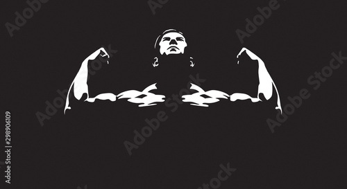 Athletic men. Vector is available 