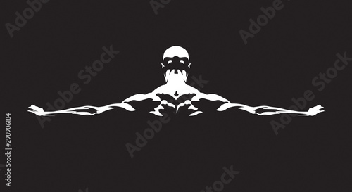 Atnletic men. Vector is available 
