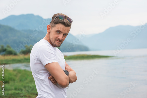 Man portrait on Teletskoye ...
