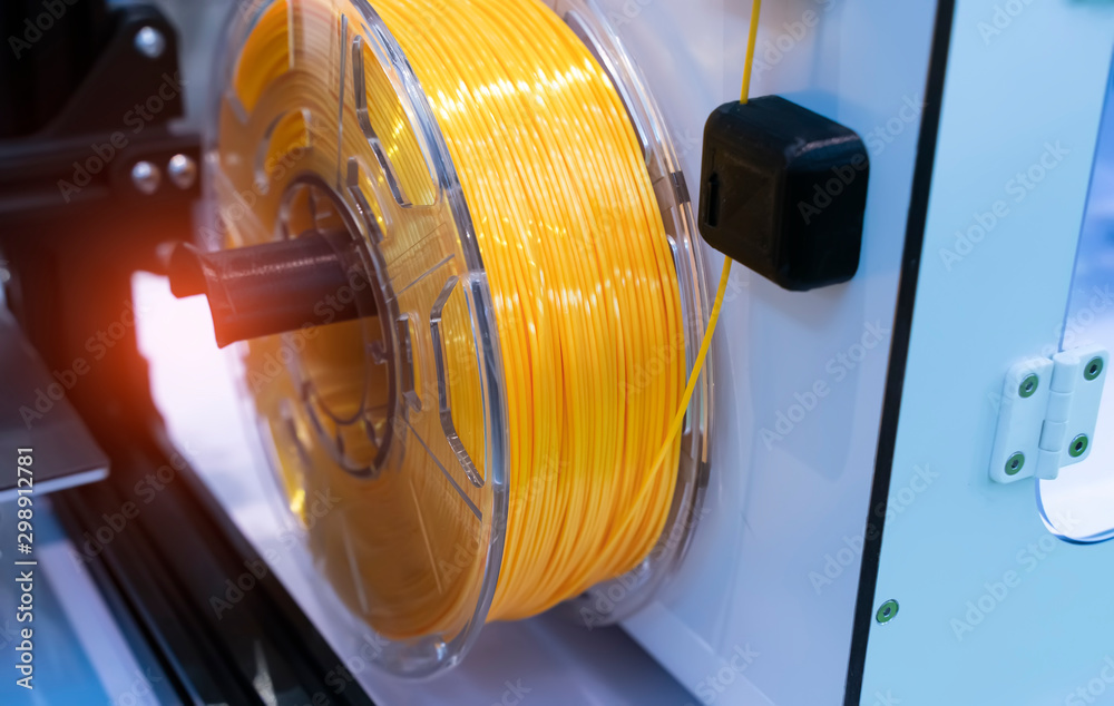 3D printing filaments,Progressive modern additive technology - obrazy, fototapety, plakaty 