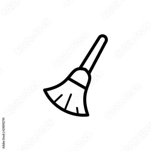 Broom icon trendy