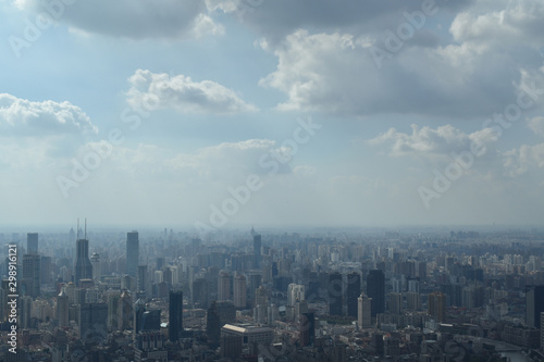 City View form Skyscraper blue sky