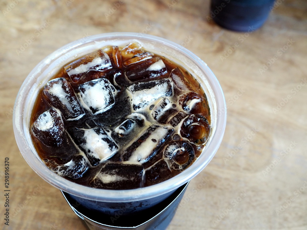 The Ice in the coffee cup The Ice in the coffee cup
