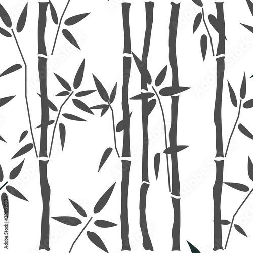 Fototapeta Naklejka Na Ścianę i Meble -  Seamless Pattern with bamboo