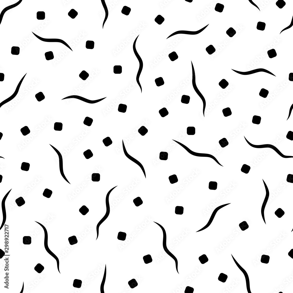 black lines and dots pattern
