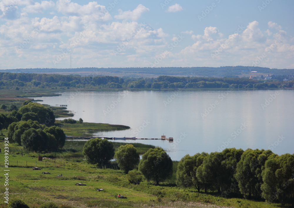 Lake in the center of Russia. Pleshcheevo lake.