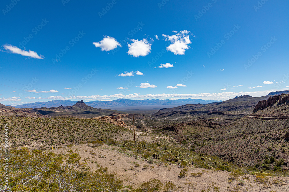 scenic landscape of Route 66 near Golden Valley scenic landscape of Route 66 near Golden Valley