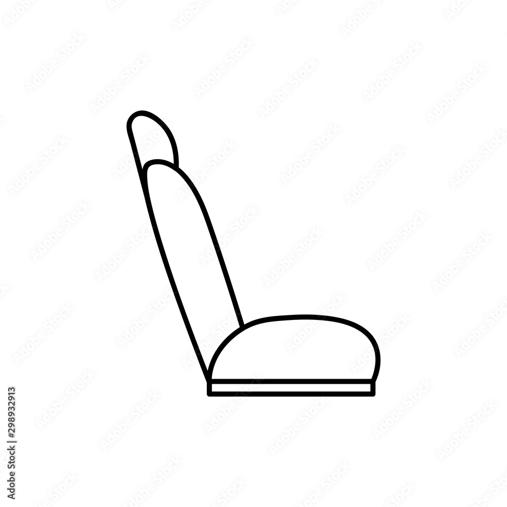 car seat vector icon. Automotive parts, repair and service symbol. car seat vector icon. Automotive parts, repair and service symbol.