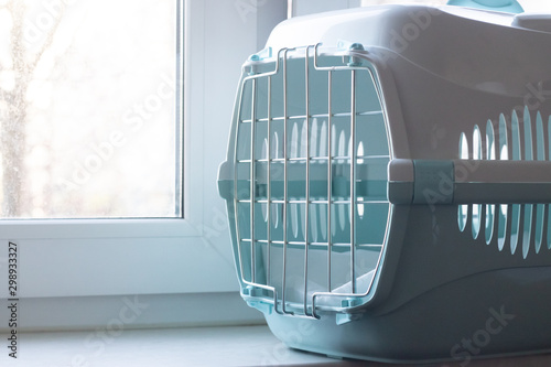Carrying for cats on the window. Transportation of animals. A house for the animal.