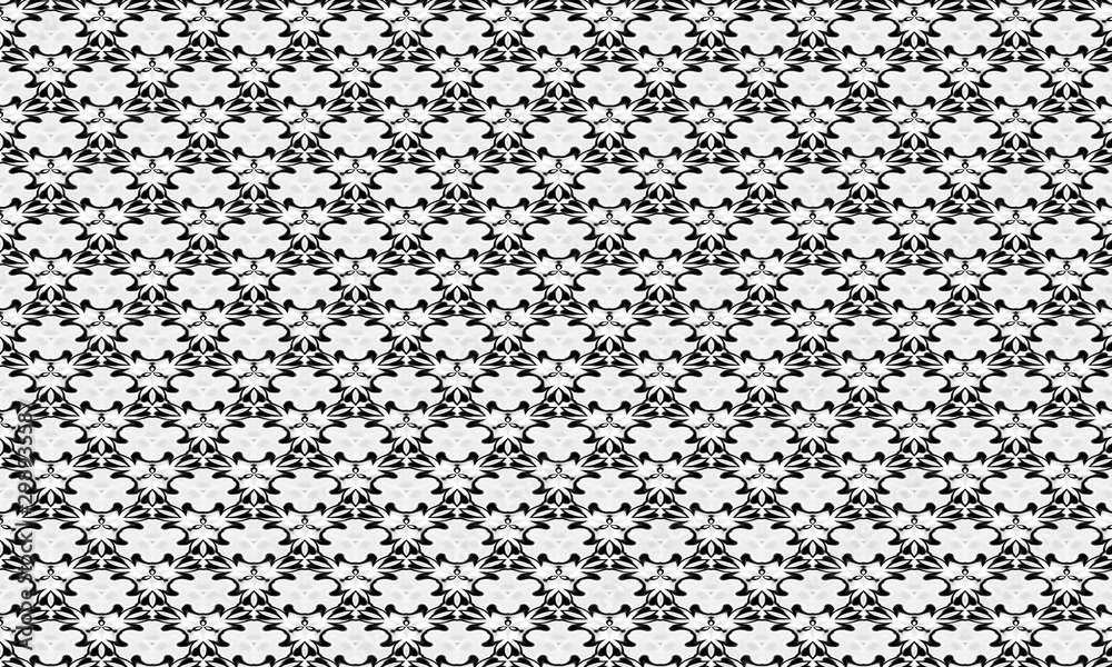 black and white ornate graphic pattern 