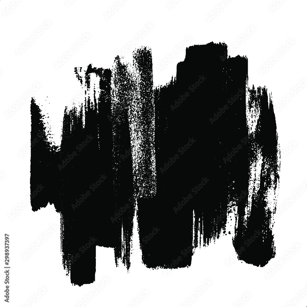 Vector brush sroke texture. Distressed uneven grunge background. Abstract distressed vector illustration. Overlay over any design to create interesting effect and depth. Black isolated on white. EPS10 Vector brush sroke texture. Distressed uneven grunge background. Abstract distressed vector illustration. Overlay over any design to create interesting effect and depth. Black isolated on white. EPS10