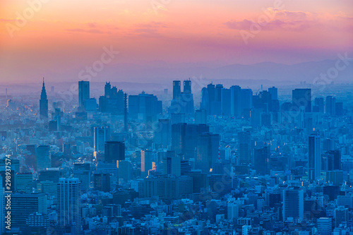 Photography Tokyo Aerial Cityscape Sunset View