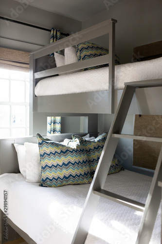 Vászonkép Modern bunk beds in kids room