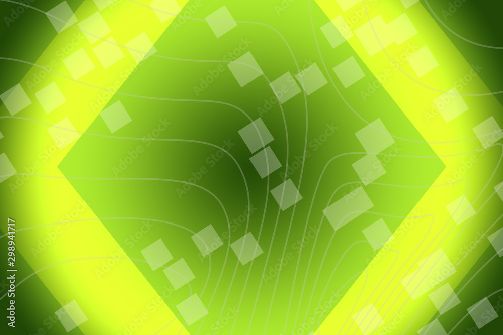Naklejka premium abstract, green, wallpaper, design, light, wave, illustration, graphic, backdrop, pattern, texture, curve, backgrounds, line, white, art, lines, waves, blue, color, digital, yellow, shape, bright