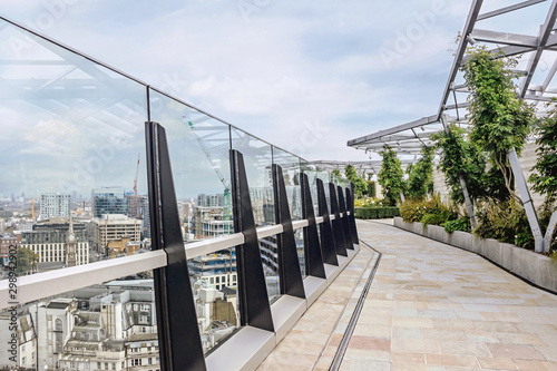 green environment of The roof garden at 120 Fenchurch Street in London photo