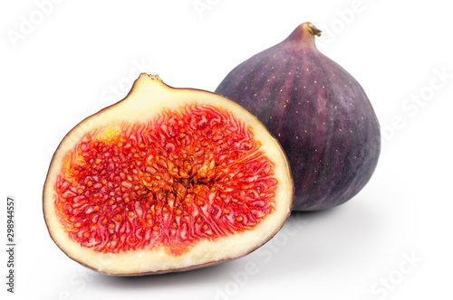 Fig isolated on white background.