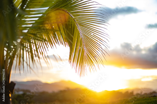 Sunset in Orocovis, Puerto Rico. Puesta del sol en Orocovis, Puerto Rico. L photo